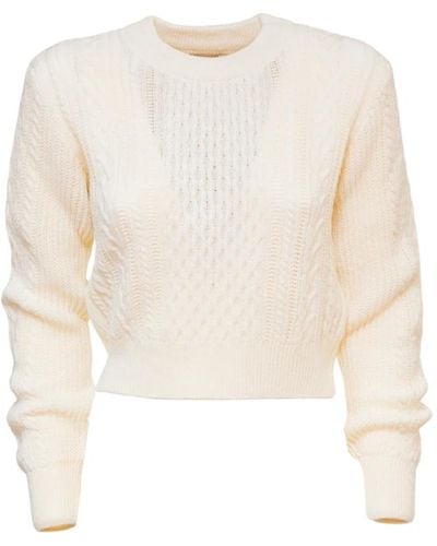 Nenette Round-neck knitwear - Weiß