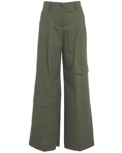 Kaos Wide Trousers - Green
