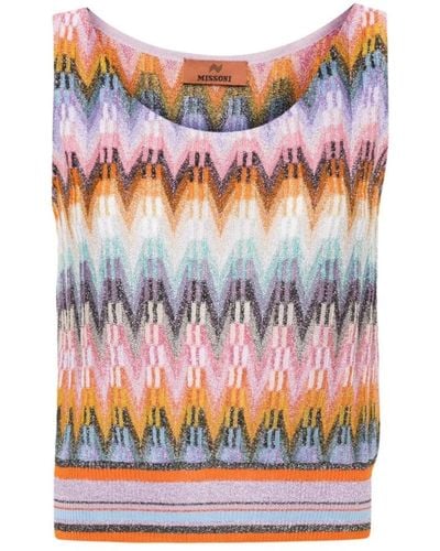 Missoni Sleeveless Knitwear - Multicolour