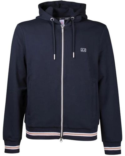 Sun 68 Sweatshirts & hoodies > zip-throughs - Bleu