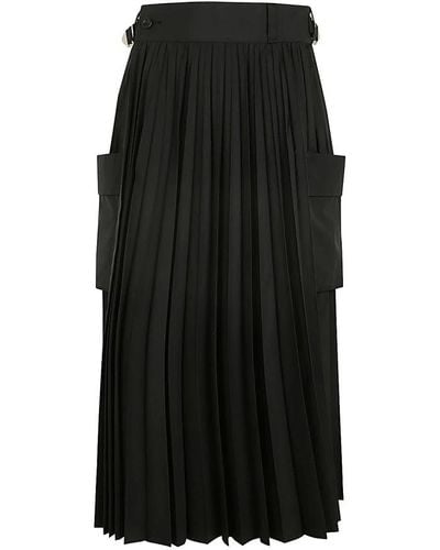 Sacai Maxi Skirts - Black