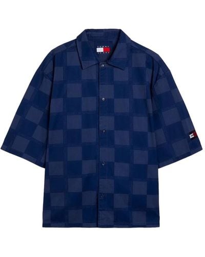 Tommy Hilfiger Short Sleeve Shirts - Blue