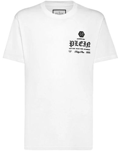Philipp Plein Stylische t-shirts für männer und frauen - Weiß