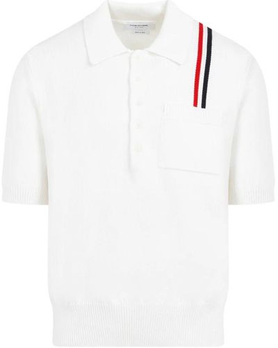 Thom Browne Polo Shirts - White