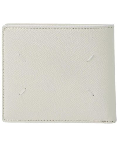 Maison Margiela Signature stich bi fold wallet - Bianco