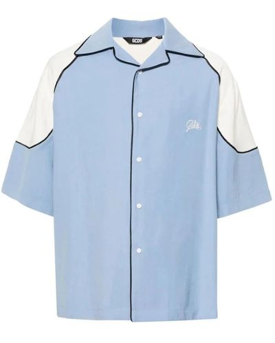 Gcds Short sleeve shirts - Blau