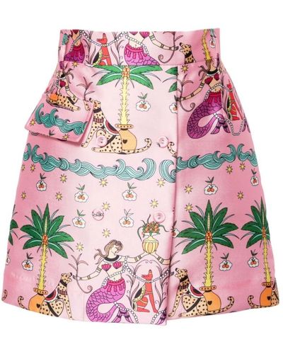 ALESSANDRO ENRIQUEZ Pink mermaid mini skirt - Rosa