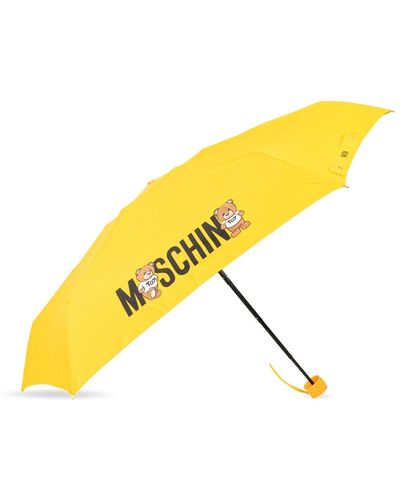 Moschino Regenschirm mit logo - Gelb