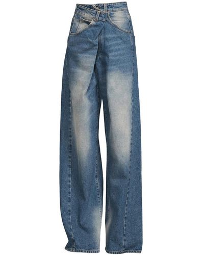 DARKPARK Fold-over denim jeans - Blau
