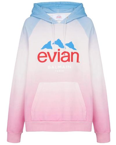 Balmain Sweatshirt mit Farbverlauf x EVIAN - Pink