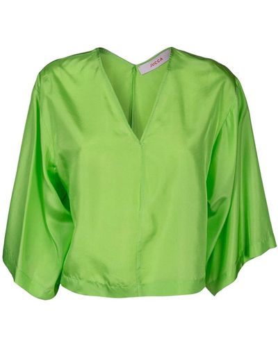 Jucca Stylische blusen für frauen - Grün
