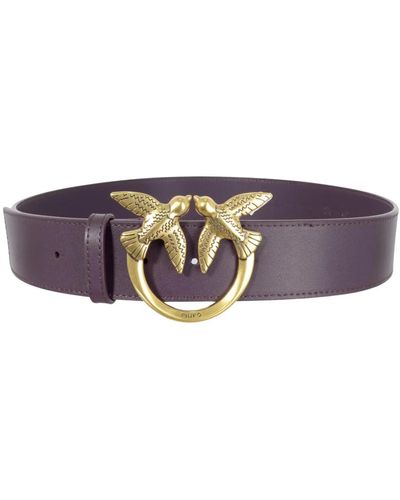 Pinko Cintura donna love berry simply belt h4 fibbia oro colore purple - Viola