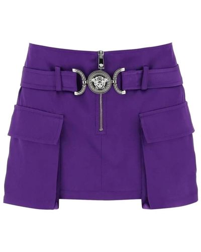 Versace Short Skirts - Purple