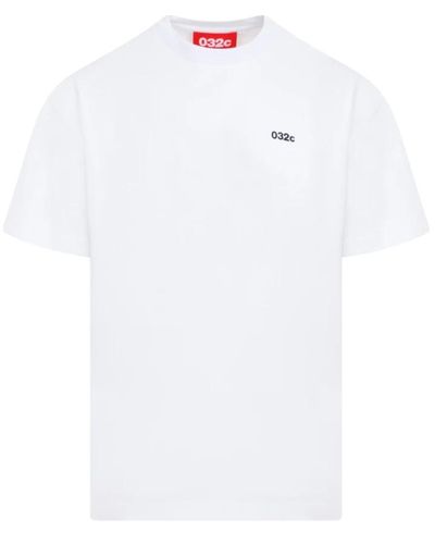 032c Nothing new american-cut t-shirt - Bianco