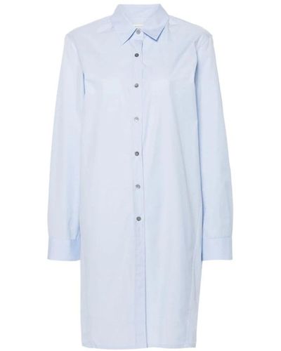 Dries Van Noten Chic shirt dress elevate garderobe - Blau