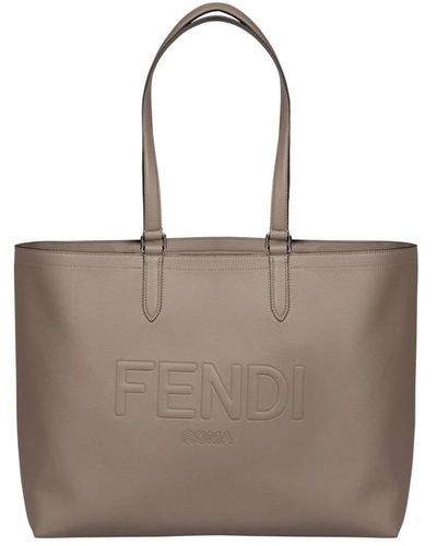 Fendi Tote Bags - Brown