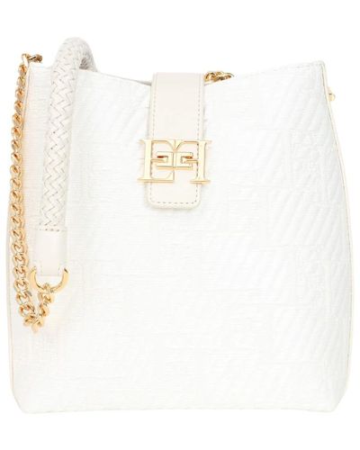 Elisabetta Franchi Cross Body Bags - White