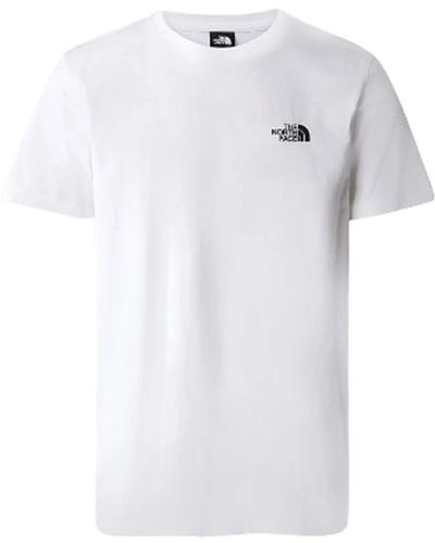 The North Face Einfaches dome weißes t-shirt
