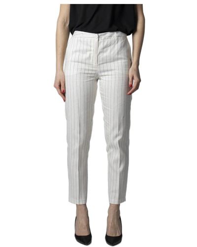 Sandro Ferrone Trousers > slim-fit trousers - Noir