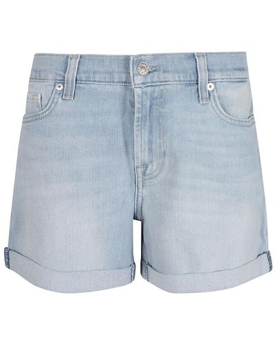7 For All Mankind Denim Shorts - Blue