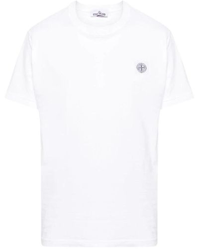 Stone Island T-Shirts - White