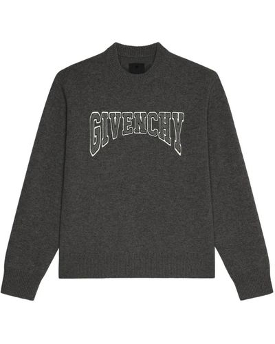 Givenchy Round-Neck Knitwear - Grey