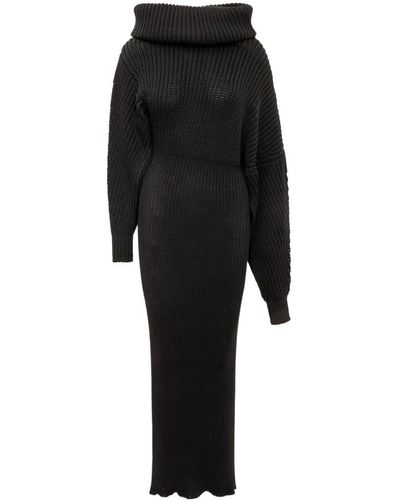 A.W.A.K.E. MODE Dresses > day dresses > knitted dresses - Noir