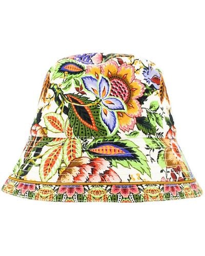 Etro Cappello con stampa bouquet - Multicolore