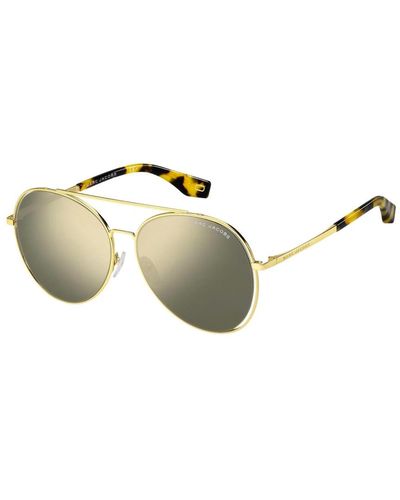 Marc Jacobs Gold/grau goldene sonnenbrille - Mettallic