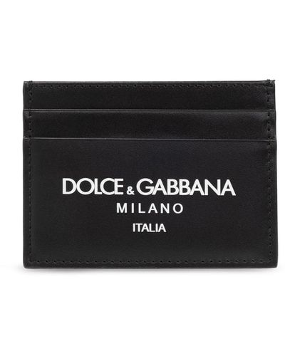 Dolce & Gabbana Porta carte con logo - Nero