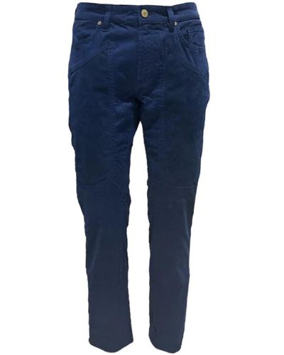 Jeckerson Trousers > slim-fit trousers - Bleu