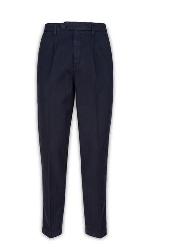 Re-hash Trousers > tapered trousers - Bleu