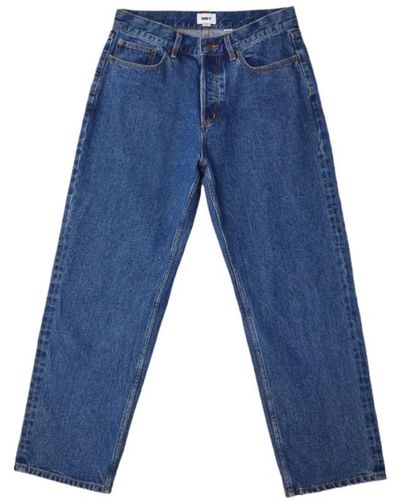 Obey Jeans in denim dal taglio rilato - Blu