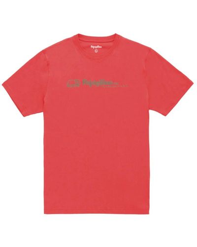 Refrigiwear Baumwolle crewneck logo print t-shirt - Rot