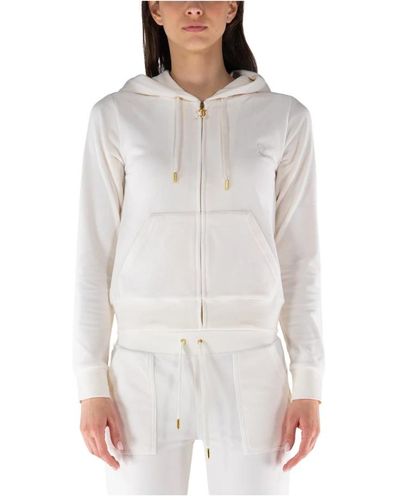 Juicy Couture Sweatshirts & hoodies > zip-throughs - Blanc