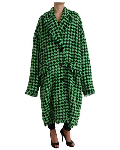 Dolce & Gabbana Single-breasted coats - Verde