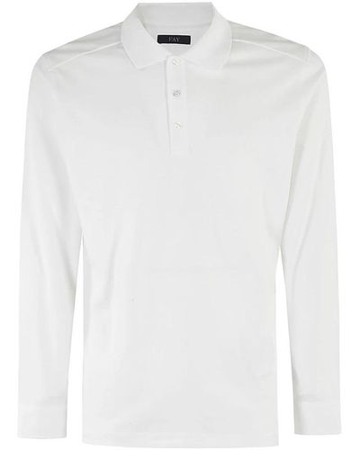 Fay Polo Shirts - White