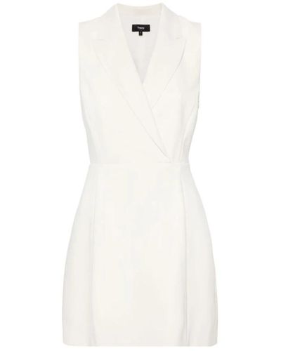 Theory Short Dresses - White