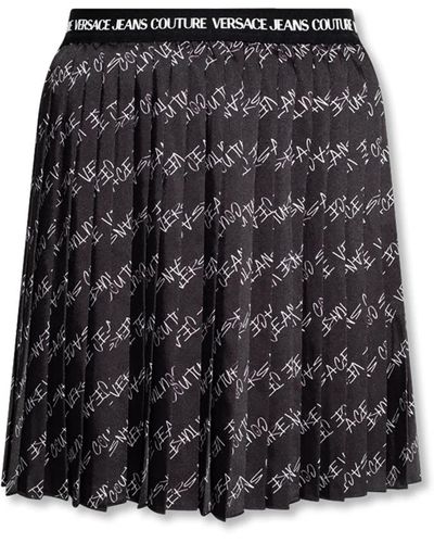 Versace Falda plisada - Gris