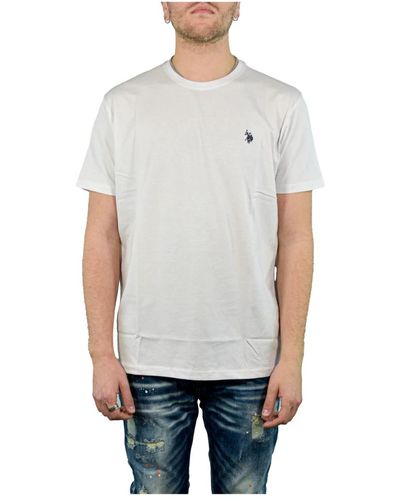 U.S. POLO ASSN. Casual t-shirt mit rundhalsausschnitt - Grau