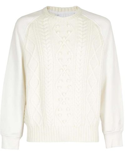 Neil Barrett Round-neck knitwear - Weiß