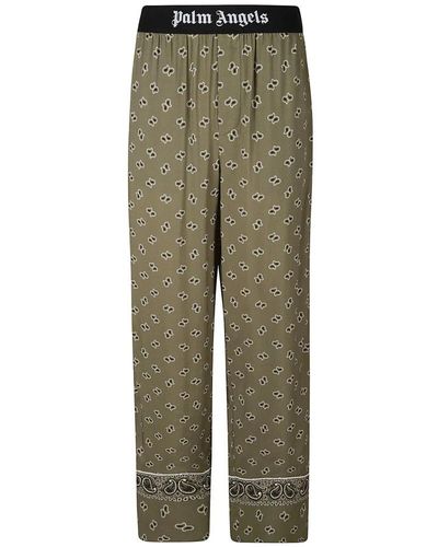 Palm Angels Straight Trousers - Green