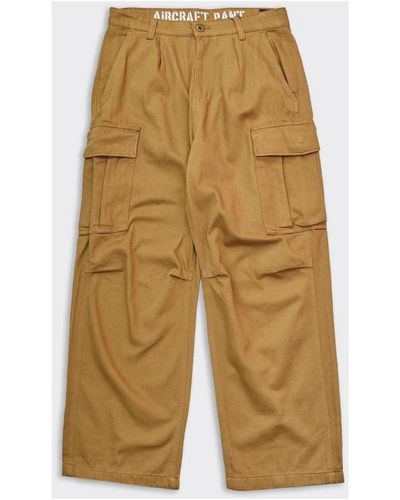 Alpha Industries Straight Trousers - Yellow