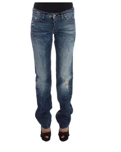 CoSTUME NATIONAL Blaue baumwoll regular fit denim jeans