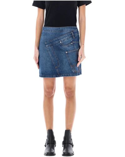 JW Anderson Minifalda de mezclilla - Azul