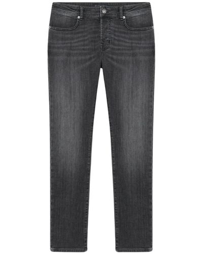 Brooks Brothers Jeans in cotone elasticizzato grigio medio