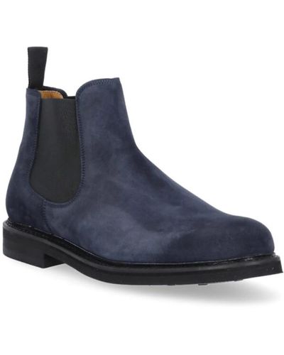 BERWICK  1707 Shoes > boots > chelsea boots - Bleu