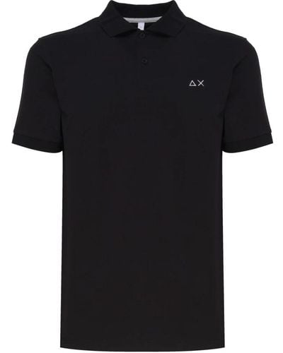 Sun 68 Polo Shirts - Black