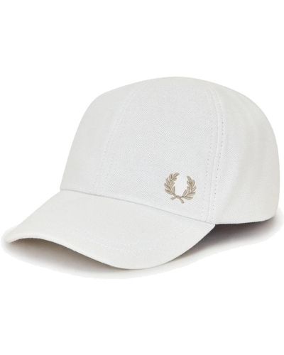 Fred Perry Caps - White