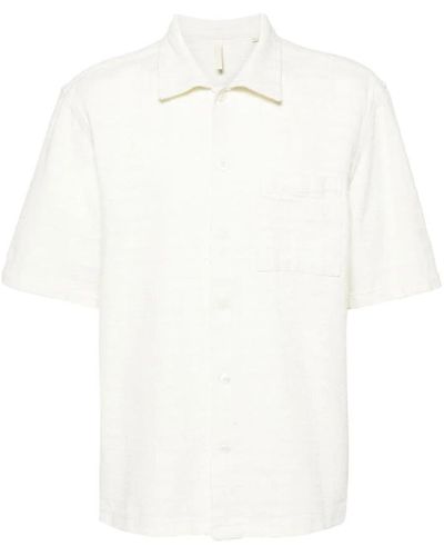 sunflower Short Sleeve Shirts - White